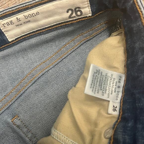 Rag & Bone Nina High Rise Distressed Skinny Jeans Size 26 - Picture 5 of 5